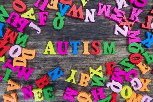 Colourful letters spelling out Autism